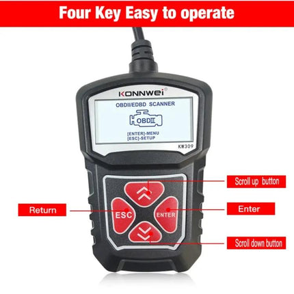Konnwei OBD2 Diagnostic Tool for Daily Car Maintenance