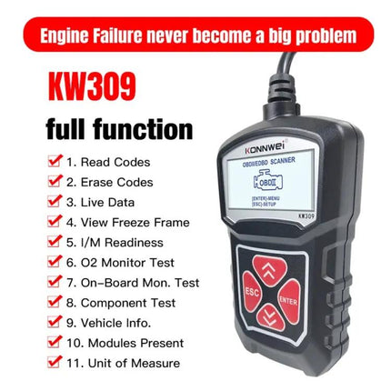 Konnwei OBD2 Diagnostic Tool for Daily Car Maintenance