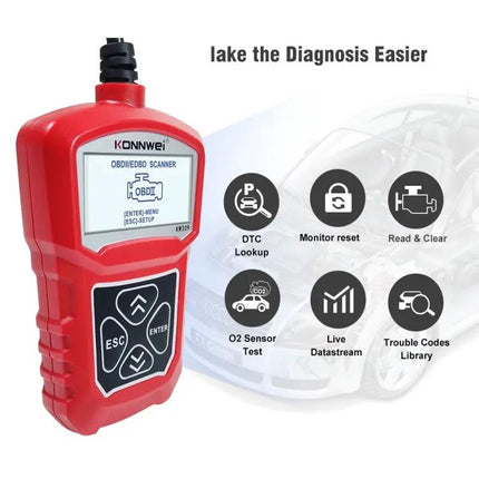 Konnwei OBD2 Diagnostic Tool for Daily Car Maintenance