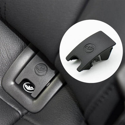 Rear Child Seat Isofix Protective Cover for Audi A4 2009-2016 - black ABS+PC rear seat Isofix protector