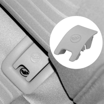 Rear Child Seat Isofix Protective Cover for Audi A4 2009-2016 installed on rear seat Isofix anchor, ABS+PC protective cap keeping child seat clean