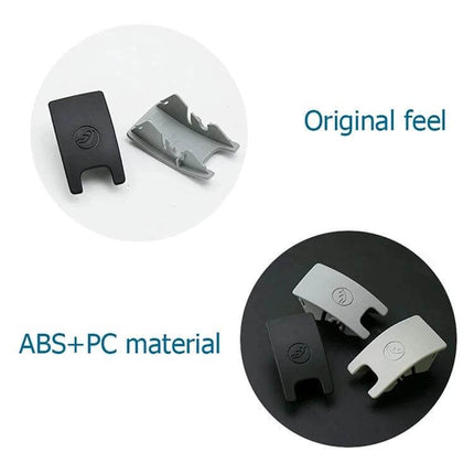 Rear Child Seat Isofix Protective Cover for Audi A4 2009-2016 ABS+PC replacement caps, black and gray protective covers for rear Isofix hooks