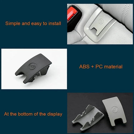Rear Child Seat Isofix Protective Cover for Audi A4 2009-2016 installed ABS+PC protective clip showing easy installation and close-up details