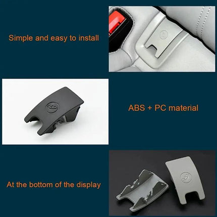Rear Child Seat Isofix Cover for Audi A6 2013-2018 in Grey
