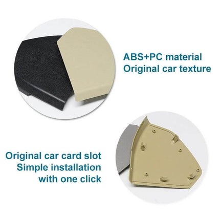 Right Side Front Door Trim Panel Black Vehicle Replacement - ABS+PC original texture replacement part, simple one-click installation