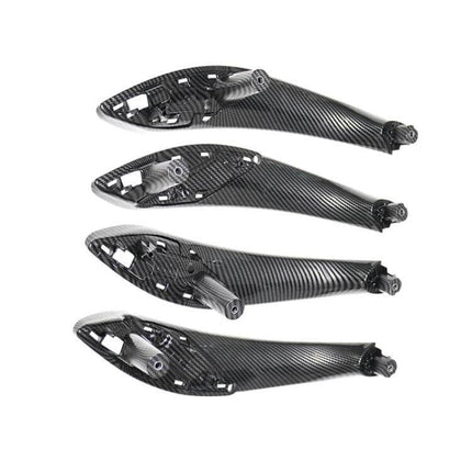 4 In 1 Car Interior Armrest Door Handle Left Hand Drive carbon fiber replacement armrests for BMW F30/F35 left-hand drive, ABS PC durable