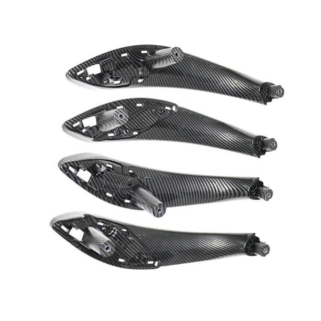 4 In 1 Car Interior Armrest Door Handle Left Hand Drive carbon fiber replacement armrests for BMW F30/F35 left-hand drive, ABS PC durable