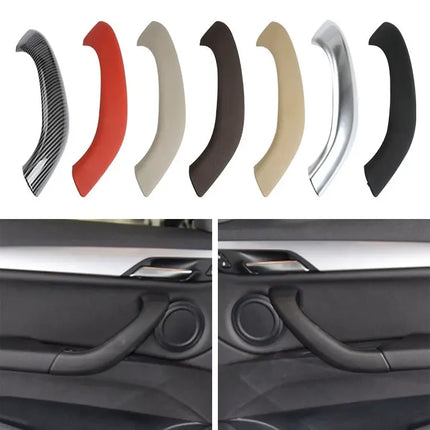 Left Inside Door Handle Trim Cover For BMW X1 Black