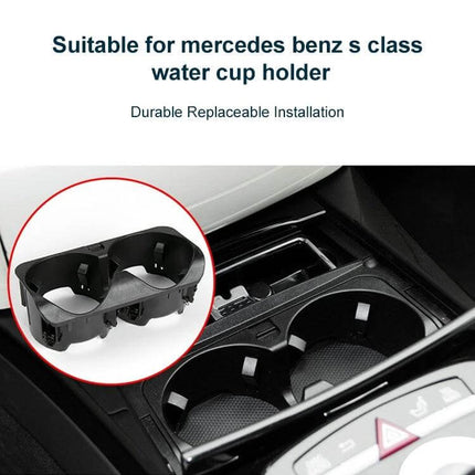 Left-Hand Drive Mercedes-Benz S-Class Water Cup Holder for 2006-2009 Models installed in center console to secure cups and reduce spills