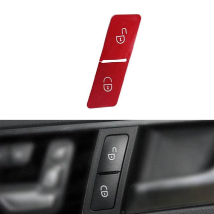 Mercedes-Benz Right Side Door Lock Switch Button Black replacement button shown installed and as spare, factory finish and connector compatible