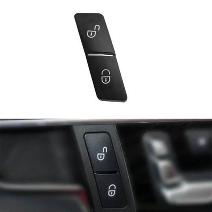 Left Door Lock Switch Buttons Black Direct Replacement driver-side Mercedes-Benz left door lock switch cover showing lock/unlock icons