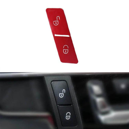 Left Door Lock Switch Buttons Black Direct Replacement - driver-side Mercedes buckle-style lock switch cover, exact fit, plug compatible