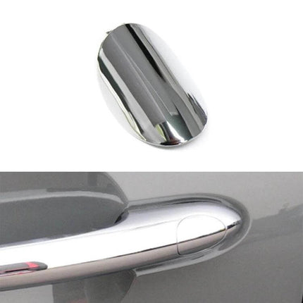 Door Handle Covering Cap For BMW Mini Left Driving chrome ABS+PC replacement shown on door handle