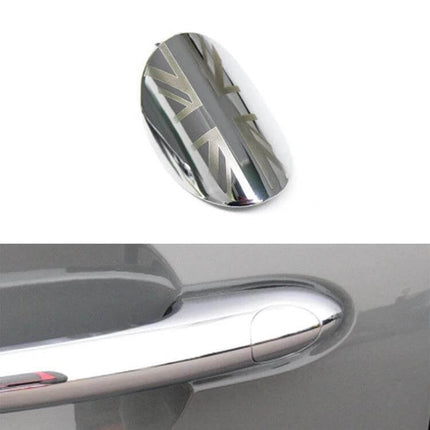 Door Handle Covering Cap For BMW Mini Left Driving chrome ABS+PC replacement cover for left-drive MINI door handle, restores trim after scuffs