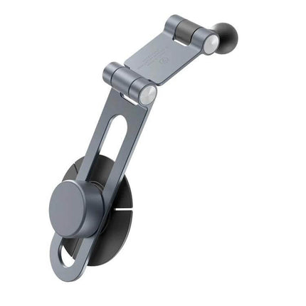 MOMAX Invisible Aluminum Folding Universal Device Mount attached to car dashboard showing compact foldable holder