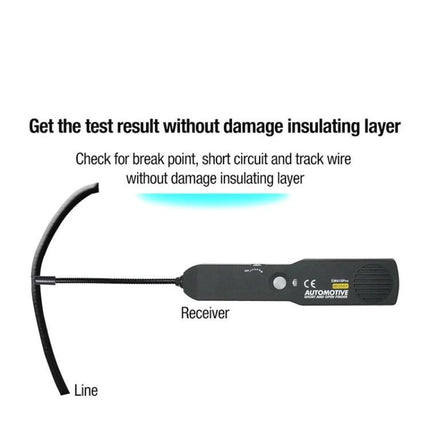 EM415 Detector for Car Electrical Troubleshooting at Home - handheld receiver tracing wires and detecting short circuits without damaging insulation