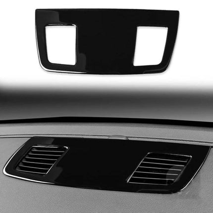 Decorative Sticker for BMW 3 Series Air Outlet Panel – glossy black ABS self-adhesive trim to refresh interior vents