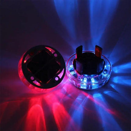 Solar LED Car Tire Decoration Lights For Night Driving 4 Pack | Syndmart