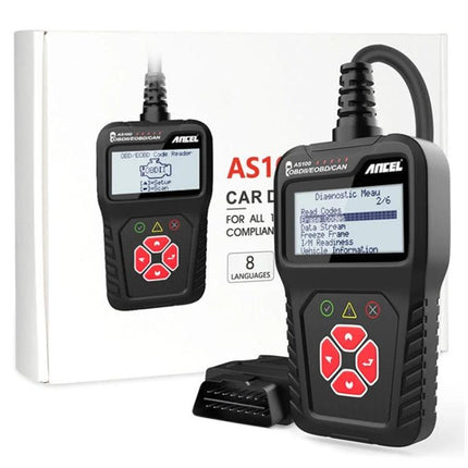 Ancel Device for Everyday Car Maintenance Checks handheld OBD2 code reader with display and OBD port