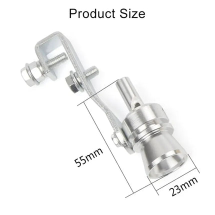 Turbo Sound Exhaust Whistle For Car Or Motorcycle, Decorative Aluminum, Size M