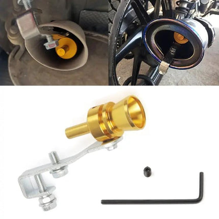 Turbo Sound Exhaust Whistle For Car Or Motorcycle, Decorative Aluminum, Size M