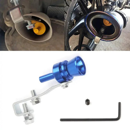 Turbo Sound Exhaust Whistle For Car Or Motorcycle, Decorative Aluminum, Size M