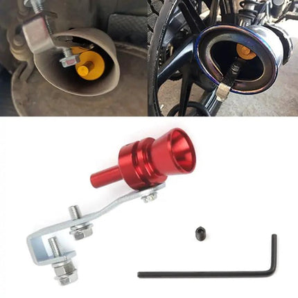 Turbo Sound Exhaust Whistle For Car Or Motorcycle, Decorative Aluminum, Size M