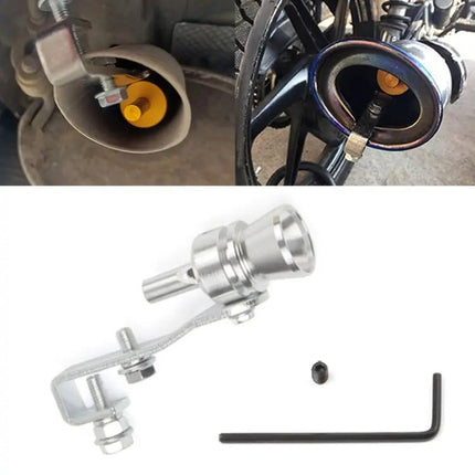 Turbo Sound Exhaust Whistle For Car Or Motorcycle, Decorative Aluminum, Size M
