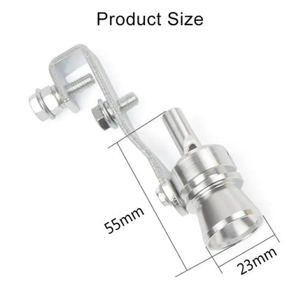 Turbo Sound Exhaust Whistle For Car Or Motorcycle, Decorative Aluminum, Size M