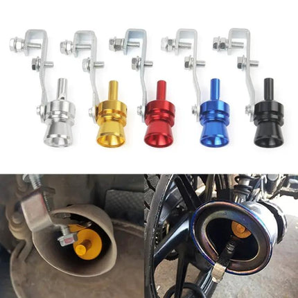 Turbo Sound Exhaust Whistle For Car Or Motorcycle, Decorative Aluminum, Size M