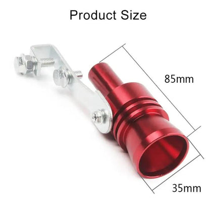 Universal Aluminum Turbo Sound Exhaust Whistle Size XL