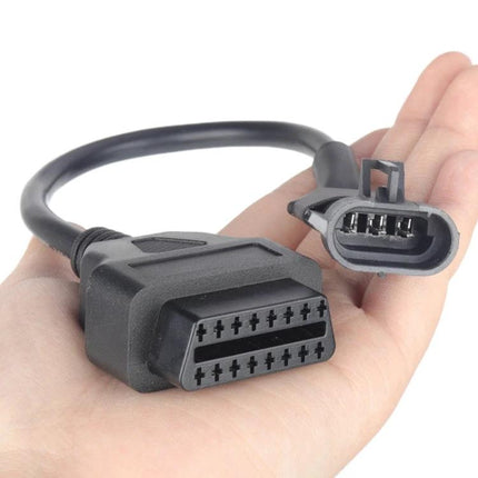 Cable for Motorcycle Owners' Routine Maintenance Needs — compact OBD connector cable for CFMOTO and Ducati quick diagnostics without tools
