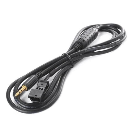 BMW AUX Audio Adapter Cable for Car Stereo Plug and Play – black 3.5mm aux lead with OEM CD changer connector for factory stereo