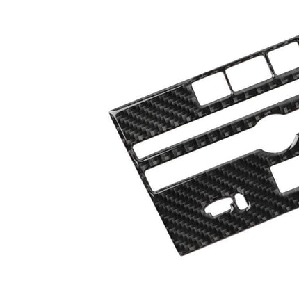 Carbon Fiber CD Console Panel Sticker for Infiniti Q50 and Q60 - glossy real carbon fiber interior trim decal