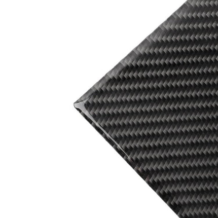 Decorative Carbon Fiber Sticker for Infiniti Q50 Q60 Cup Holder — textured black carbon fiber sheet for rear cup holder panel