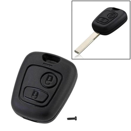 Durable Protective Case for Peugeot Citroen Car Remote Keys - black ABS cover protecting key fob from scratches and drops