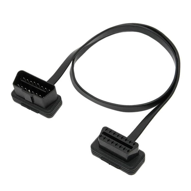 Essential extension cable for everyday car maintenance at home – flat OBD2 extension cable with durable connectors for garage diagnostics