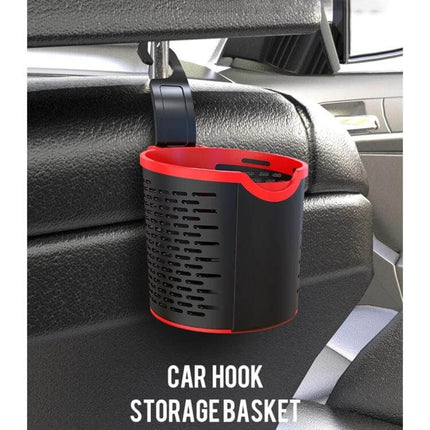 Practical Car Seat Back Hook Organizer for Storage hanging red-black storage basket on car seat headrest hook