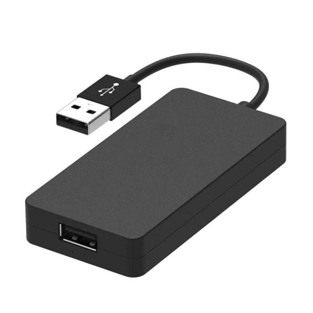 Wireless CarPlay Adapter for Android and iOS Vehicles - compact black USB dongle for hands-free smartphone integration in older cars