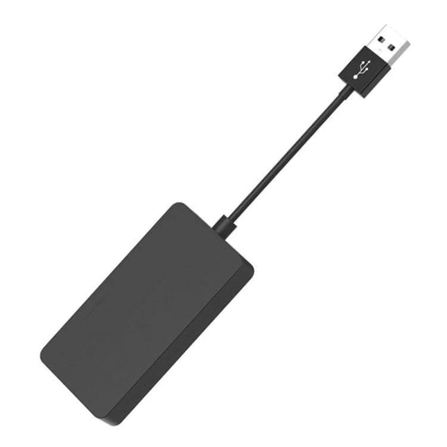 Wireless CarPlay Adapter for Android and iOS Vehicles - compact black USB dongle for wireless smartphone integration in older car infotainment systems