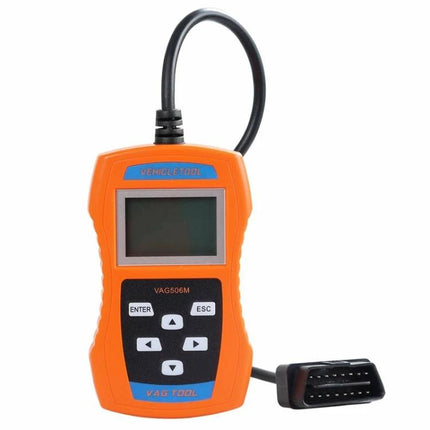 Essential Device for Everyday Car Maintenance and Troubleshooting - handheld OBD2 code reader with LCD and cable for diagnosing check engine issues