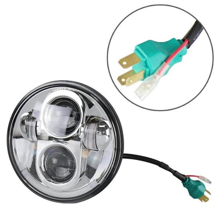 5.75 Inch Harley LED Headlight For Motorcycle Use Daily - 40W CREE LED, diecast aluminum housing, plug-and-play connector
