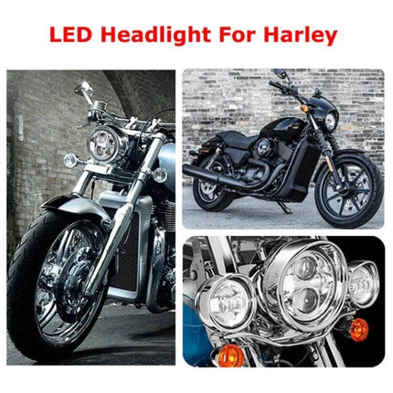 5.75 Inch Harley LED Headlight For Motorcycle Use Daily – 5.75-inch CREE LED, 40W, diecast aluminum housing for reliable commuting illumination