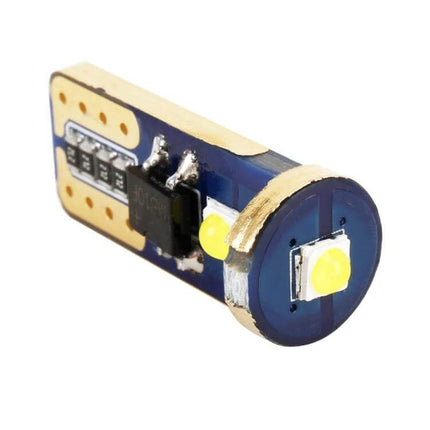 Two-Pack Car Clearance Light for Exterior Use, Cool White - close-up of compact LED replacement bulb with dual cool white LEDs and PCB mounting
