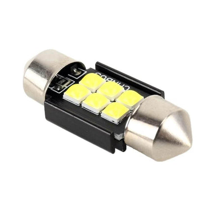 Car Reading Lamp Dome Light 31mm For Vehicle Interior - 6-LED compact dome bulb with plug-and-play 31mm festoon base