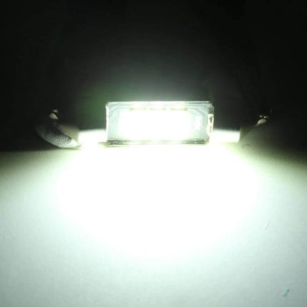 36mm Car Reading Lamp Dome Light 6000K Cool White 2-Pack - bright cool white LED dome light for car interior reading and map lighting
