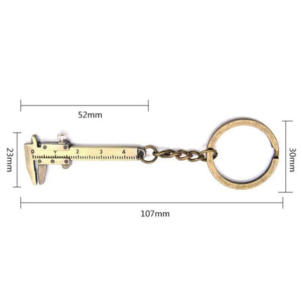 Mini Vernier Caliper Keychain for Portable Measurements