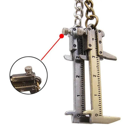 Mini Vernier Caliper Keychain for Portable Measurements