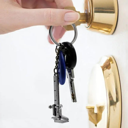 Mini Vernier Caliper Keychain for Portable Measurements