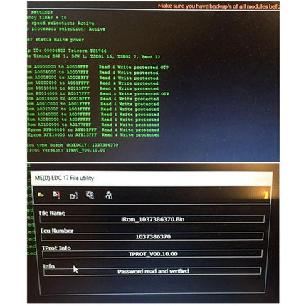 Car Diagnostic Tool for Everyday Vehicle Maintenance showing ECU readout and password verified screen during routine inspection